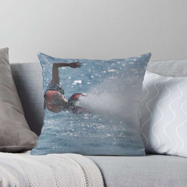 Item preview, Flyboarder with outstretched arms low over water designed and sold by Nick Dale Photography.