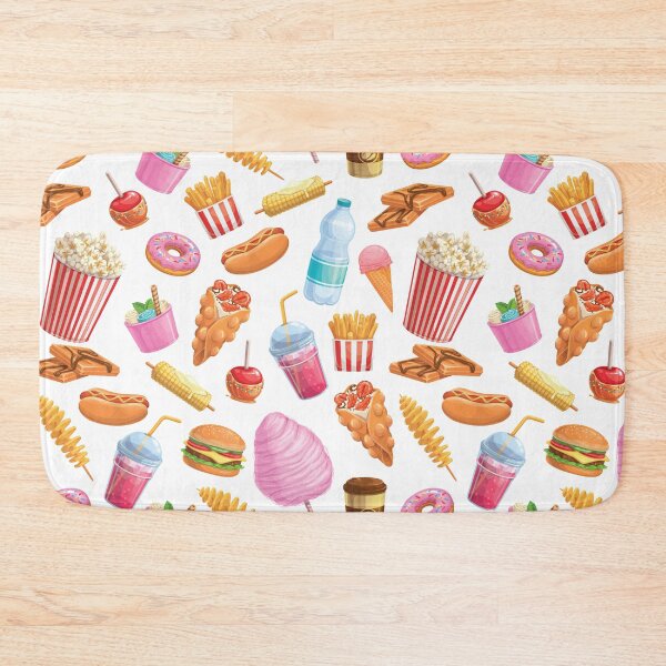 Item preview, Fries Hamburger Popcorn Chocolate Candy Pattern designed and sold by ozunu.