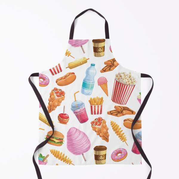 Item preview, Fries Hamburger Popcorn Chocolate Candy Pattern designed and sold by ozunu.