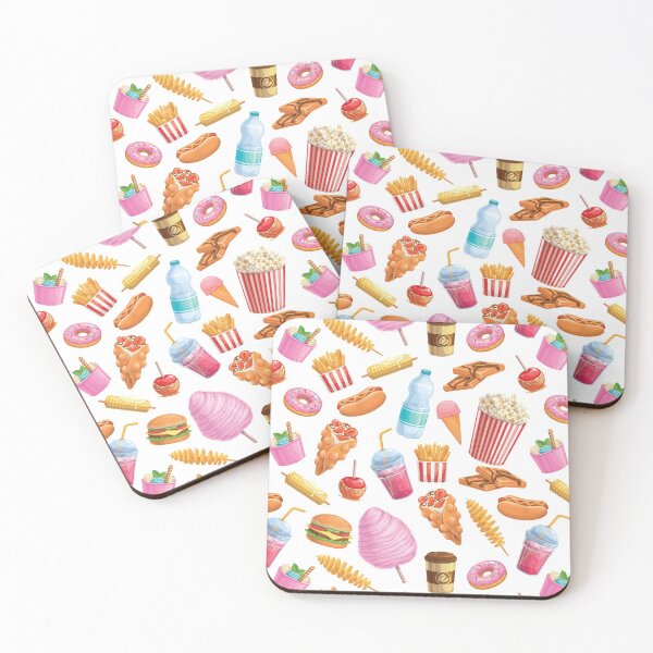 Item preview, Fries Hamburger Popcorn Chocolate Candy Pattern designed and sold by ozunu.