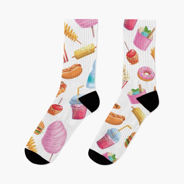 Item preview, Fries Hamburger Popcorn Chocolate Candy Pattern designed and sold by ozunu.