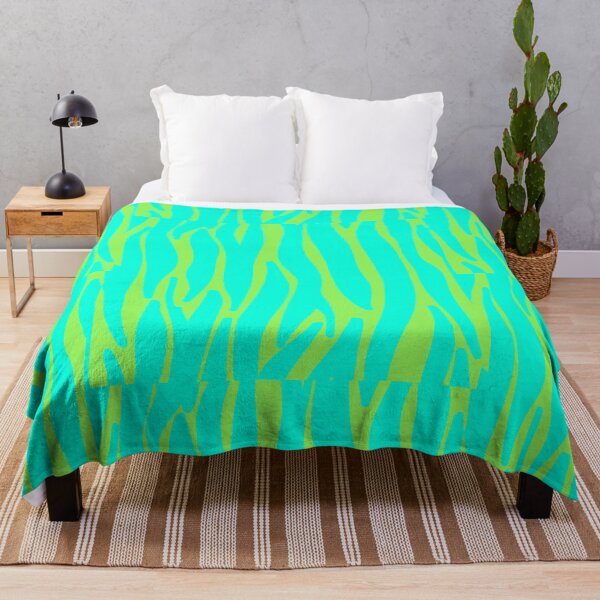 Item preview, Blue and Green Tiger or Zebra Print designed and sold by Infinotterns.