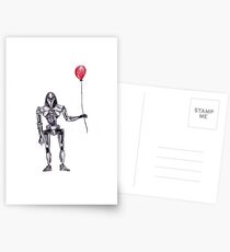 Cylon Centurion with Red Balloon Postcards