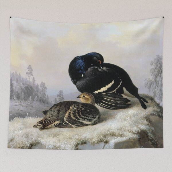 Item preview, Lyrurus tetrix in snow by Ferdinand von Wright designed and sold by academic-art.