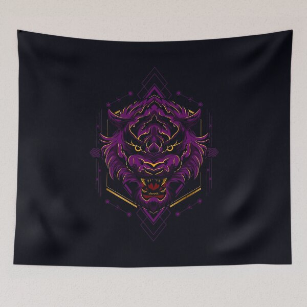 Item preview, Artistic Angry Tiger Head Portrait Geometry designed and sold by Froyd Wess.