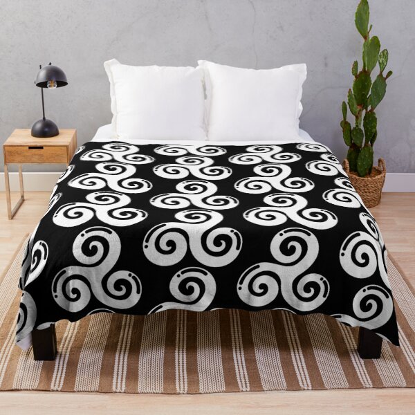 Item preview, black and white triskel designed and sold by grafikestelle.