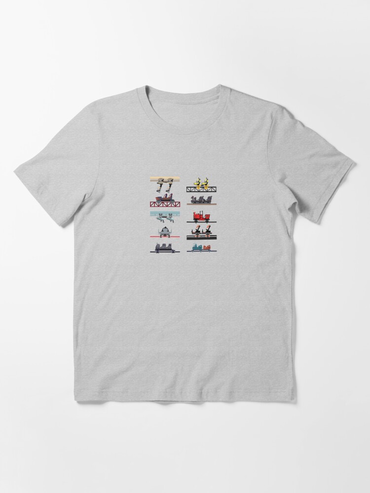 Alternate view of Alton Towers Staffordshire Theme Park Coaster Cars Essential T-Shirt