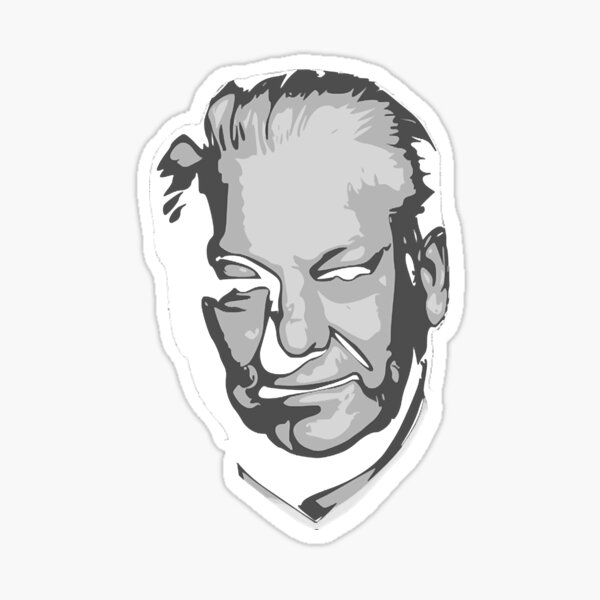 “Boris Yeltsin Black and White " Sticker for Sale by isatouolause