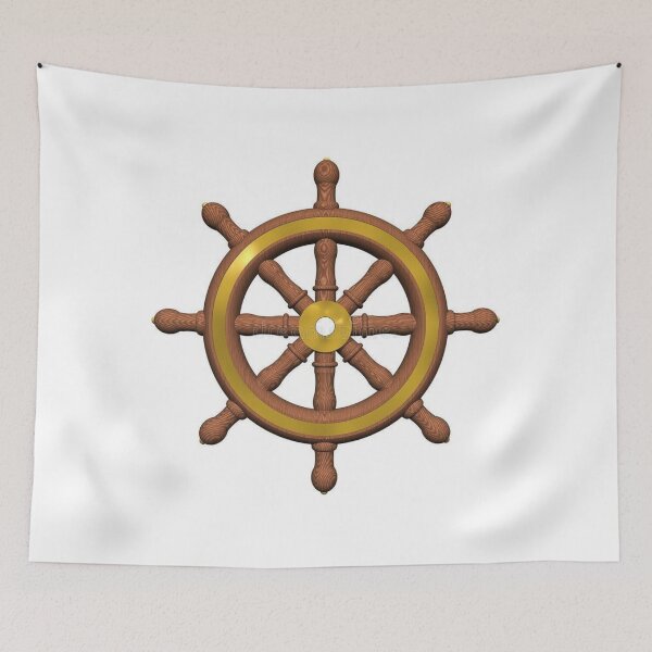 Item preview, Vintage Nautical Ship Steering Wheel Helm designed and sold by NOVA SUPPLY.