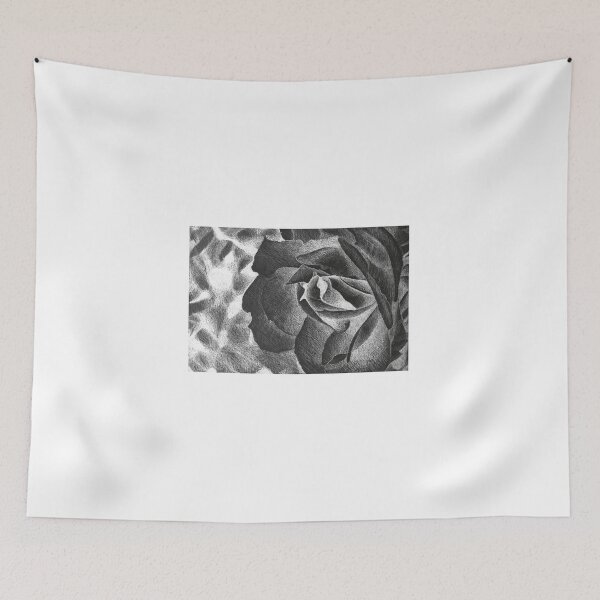 Item preview, Fragrant rose, drawing with delicate rose petals designed and sold by oanaunciuleanu.