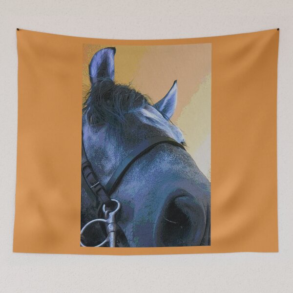Item preview, Colorfull cute horse portrait designed and sold by horseaddicted.