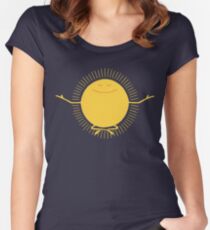 Sonnenanbeter Tailliertes Rundhals-Shirt
