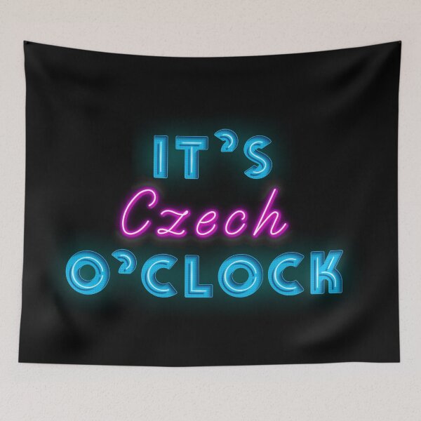 Item preview, Czech O`clock Cool Neon Sign For Czech soulmate designed and sold by Urosek.