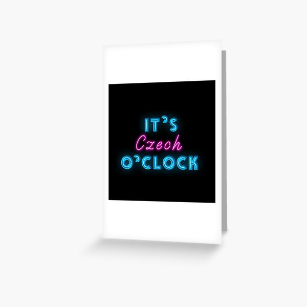 Item preview, Czech O`clock Cool Neon Sign For Czech soulmate designed and sold by Urosek.