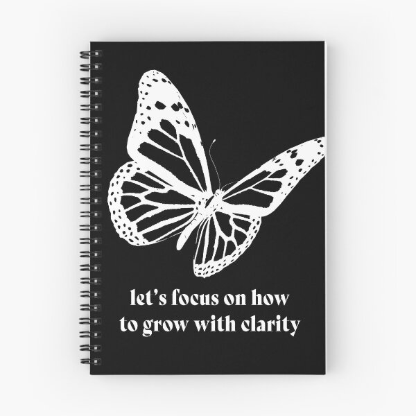 Item preview, Let´s focus on how to grow with clarity quote with monarch butterfly designed and sold by afonso-arts.