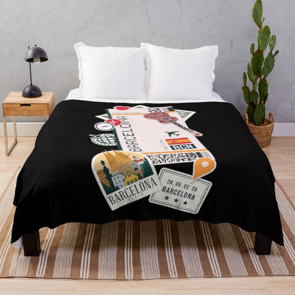 Item preview, Barcelona Boarding Pass Airplane Plane Ticket Travel Spain designed and sold by funnylifeusa.