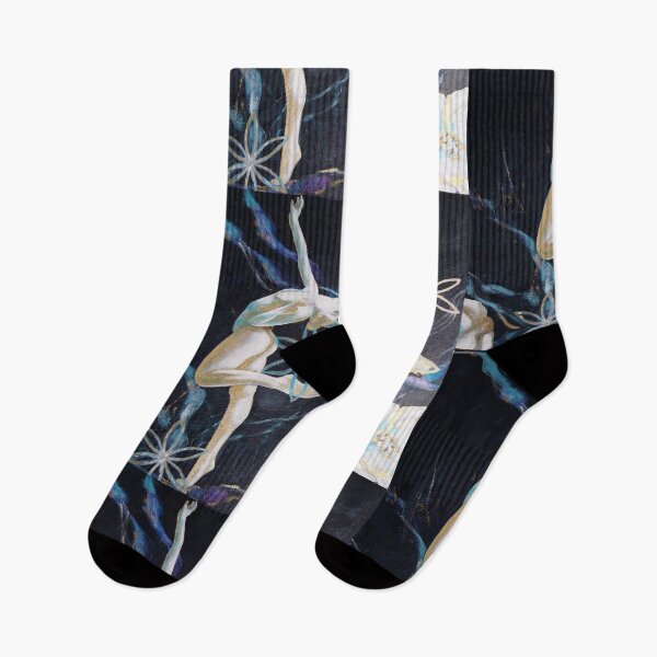 Item preview, Dancer and flamingo connected with flowers of life, sacred geometry in nature, woman dancing and animal designed and sold by univkat.