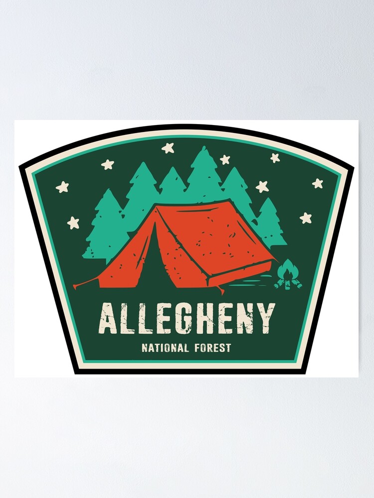 "Allegheny National Forest Camping" Poster for Sale by esskay Redbubble