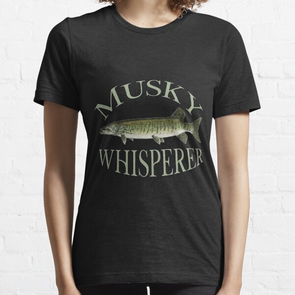 Fishing T Shirt Musky Whisperer Muskellunge Fish Illustration Fishing Angler Tee Gifts Essential T-Shirt