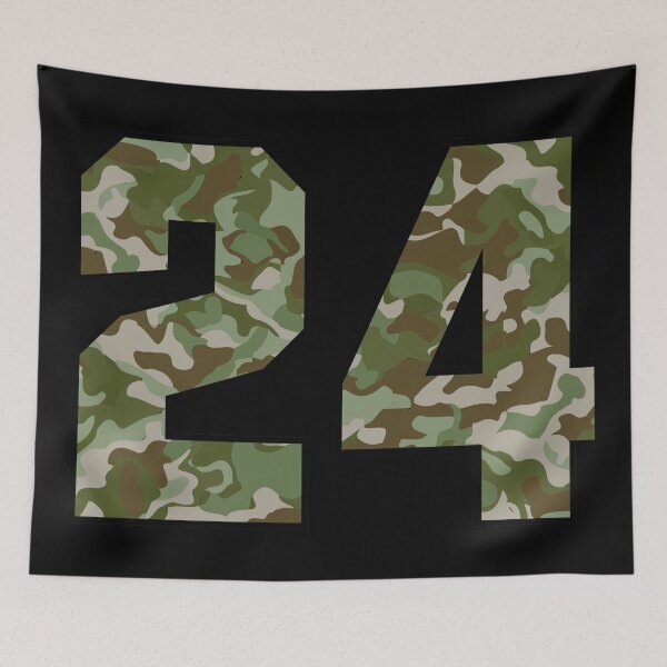 Item preview, Army Camouflage Number Twenty-four Soldiers Lucky Number 24 designed and sold by Urosek.
