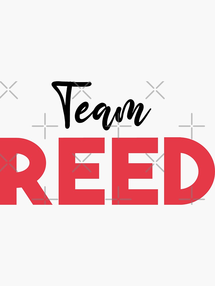 "Reed team " Sticker for Sale by Comehere1 Redbubble
