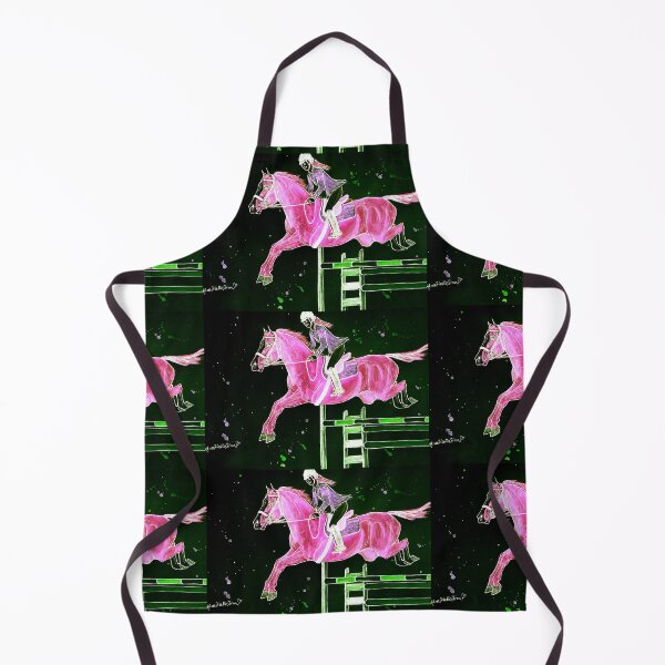Item preview, Magenta show jumping illustration designed and sold by horseaddicted.