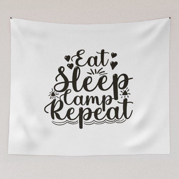 Item preview, Eat sleep camp repeat designed and sold by papaipapai198.
