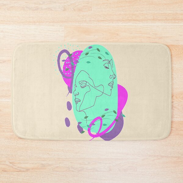 Item preview,  Minimalist Linear Abstract Faces and Shapes, NR 3, Abstract Linear Design, Trippy Psychedelic Arte Abstracto designed and sold by Adri Barnard.