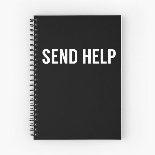 Item preview, Send Help Typography designed and sold by tinyteacups.