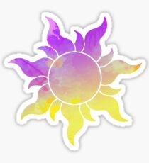 Tangled Sun inspired silhouette Sticker