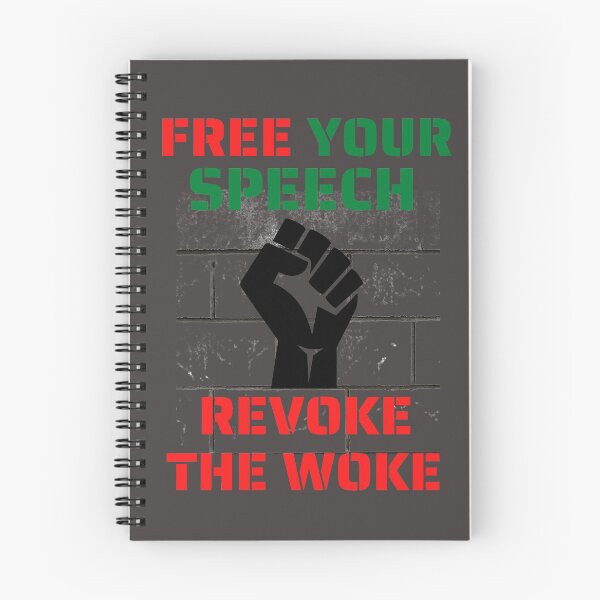 Item preview, FREE YOUR SPEECH, REVOKE THE WOKE designed and sold by DCStriker2021.