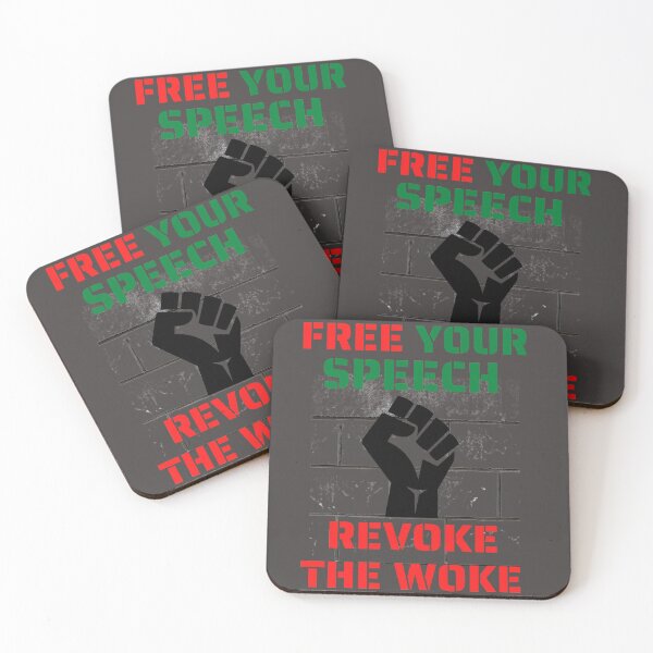Item preview, FREE YOUR SPEECH, REVOKE THE WOKE designed and sold by DCStriker2021.