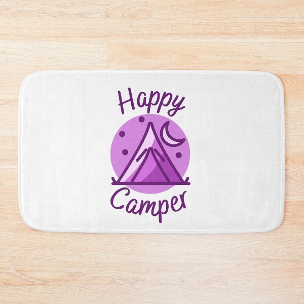 Item preview, Happy Camper purple monochrome designed and sold by birdsofthePNW.