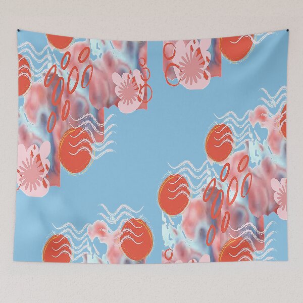 Item preview, Vibrant Colorful Psychedelic Abstraction with Circles, Bold Vibrant Abstraction, graphic psychedelic abstract art, trippy graphic psychedelic arte abstracto designed and sold by Adri Barnard.