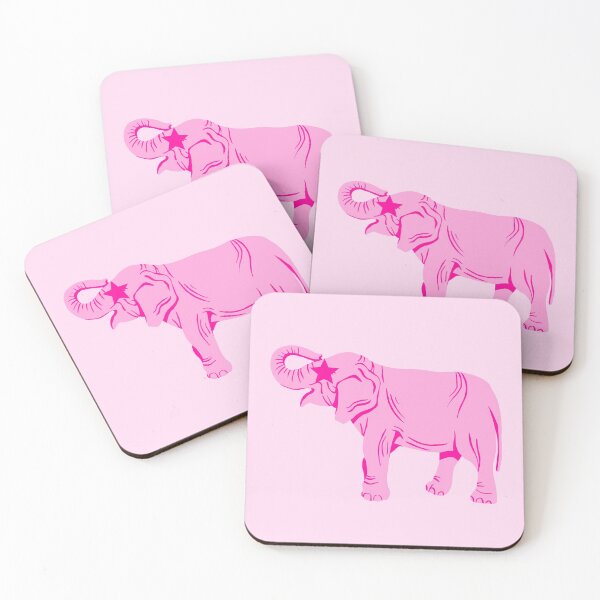 Item preview, Preppy pink elephant with star eye designed and sold by SUUSCK ★.
