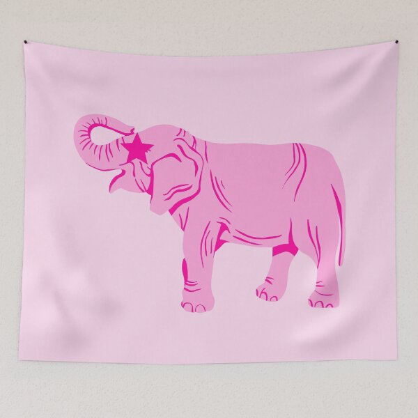 Item preview, Preppy pink elephant with star eye designed and sold by SUUSCK ★.