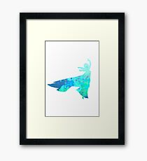 Character inspired silhouette Framed Print