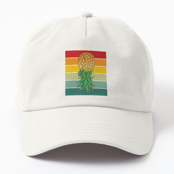 Funny Upside Down Pineapple Swinger Retro Vintage Swinger Dad Hat