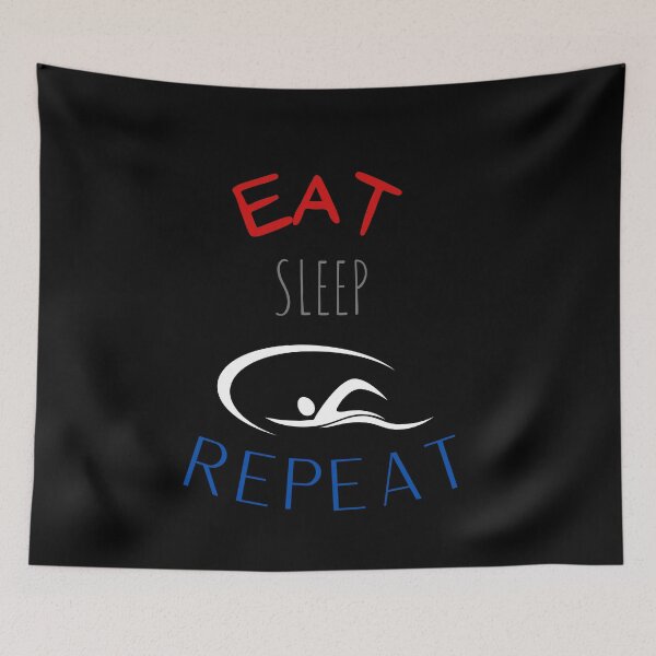Artikelvorschau,  Eat Sleep Swim Repeat  Design entworfen und verkauft von VandJStore.