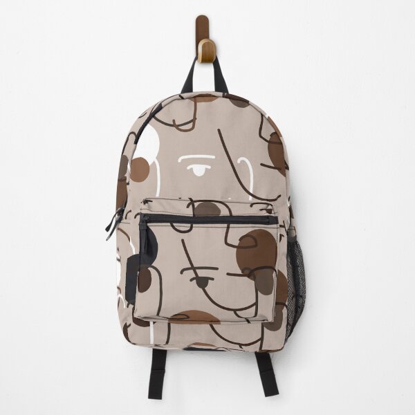 Item preview, abstract faces on a beige designed and sold by veur.