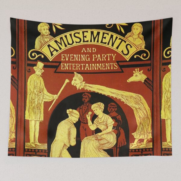 Item preview, Vintage Drawing Room Amusements book cover designed and sold by Vintage Designs +.