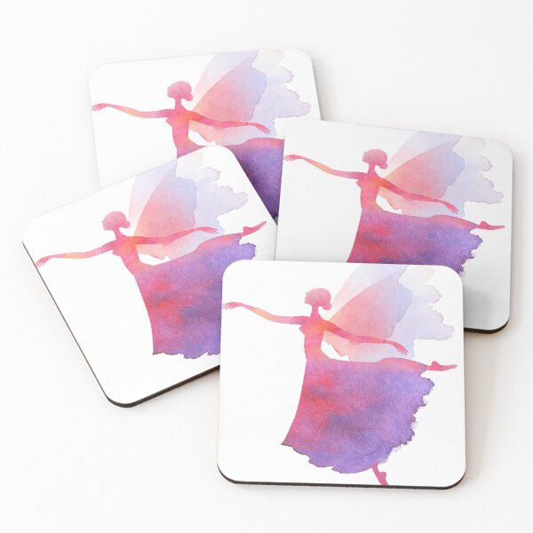 Item preview, Tender Fly Watercolor Ballerina Silhouette designed and sold by Halyna-Puzyrna.