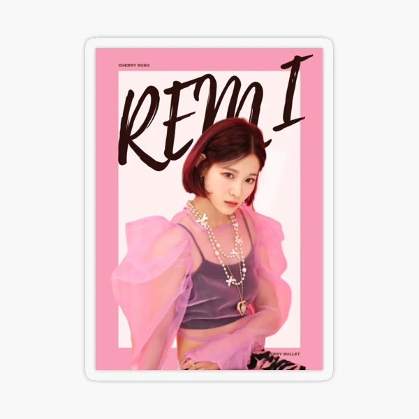 체리 블렛 CHERRY BULLET (REMI) - 'Cherry Rush' photoshoot posters (aesthetic  kpop poster) | Sticker