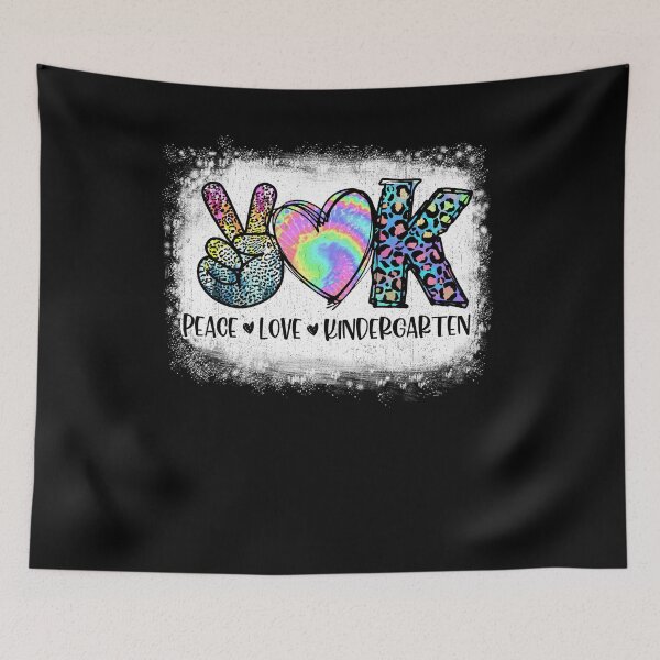 Item preview, Peace love KIndergarten LOOK OUT Kindergarten HERE I COME Cutie Rainbow 100th day  designed and sold by davidcgonzale.