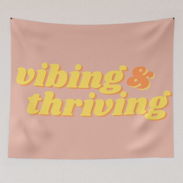 Item preview, Vibing & thriving designed and sold by wilder-mind.