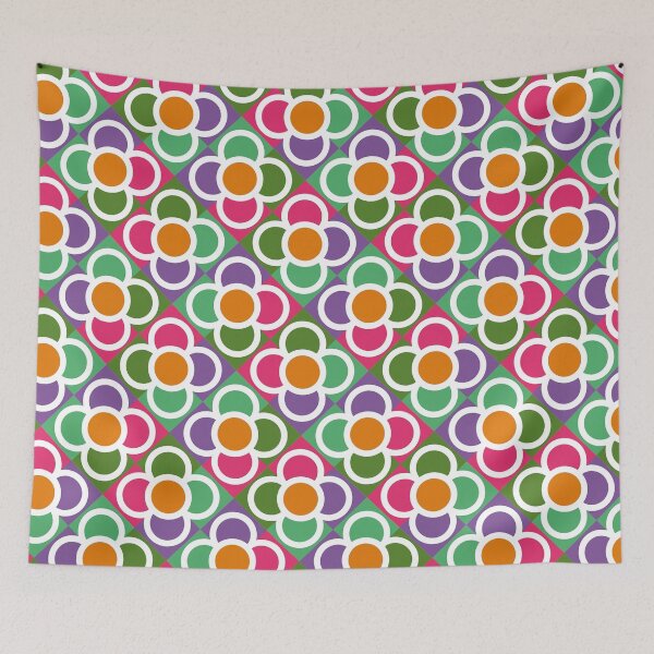 Item preview, Modernist Floral Tiles designed and sold by danaestudio.