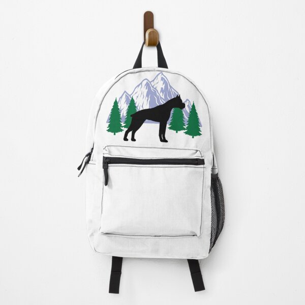 Item preview, boxer perro silueta montaña árbol navidad designed and sold by alaechamlal.