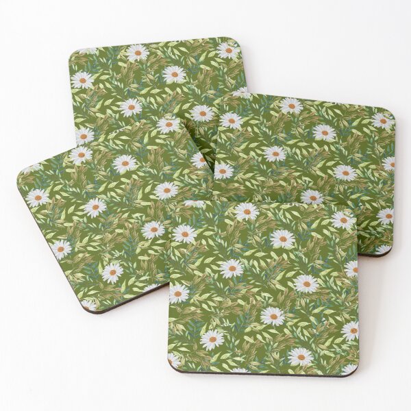 Item preview, Floral Pattern Green Background designed and sold by Pearl-Island.