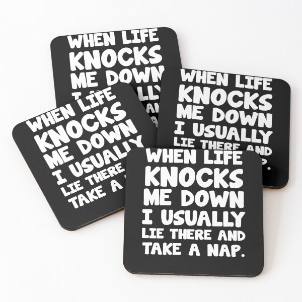 Item preview, When Life Knocks Me Down I Usually Lie There And Take A Nap  designed and sold by clickmostro.