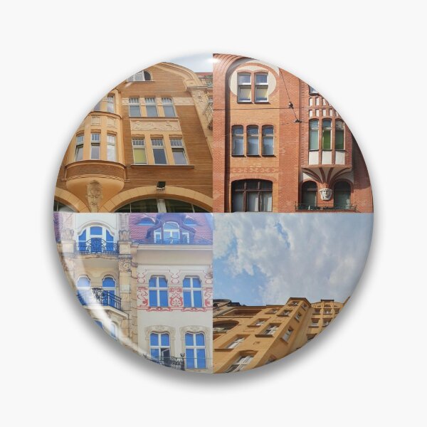 Item preview, Art Nouveau architecture collage - Poznan, Poland designed and sold by TalBright.